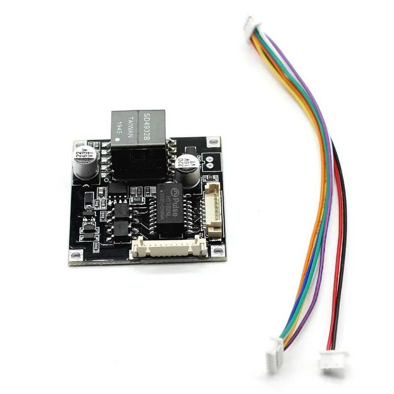 Вход 48 в 38*38 мм cctv ip камера POE Модуль PCB выход платы DC12V для IPC с POE кабелем Видеонаблюдение