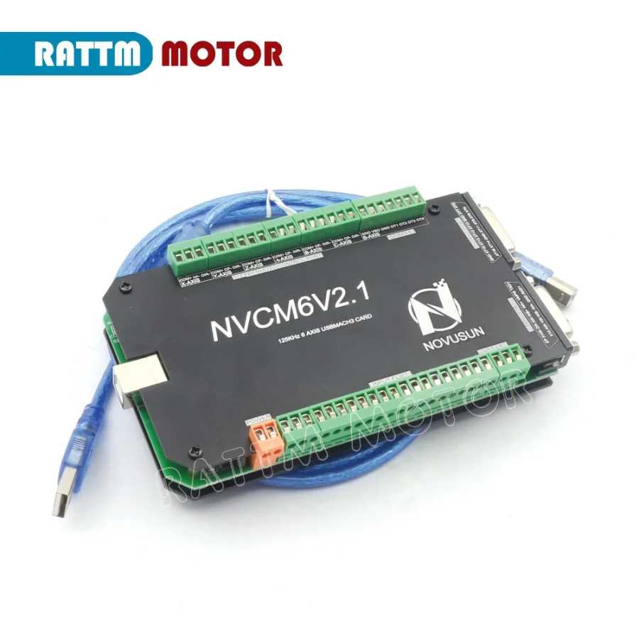 USB Mach3 ЧПУ контроллер аксессуары NVCM 6V2.1 карта движения 200 кГц для ЧПУ маршрутизатор шаговый двигатель серводвигатель Оборудование и аксессуары для обработки металлов