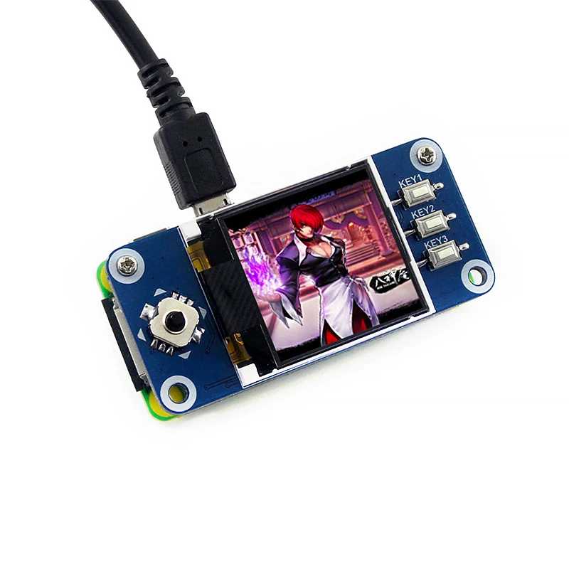 Raspberry Pi 4B 1,44-дюймовый ЖК-дисплей, шляпа, 128x128 пикселей, интерфейс SPI, светодиодная подсветка, 3,3 В, ЖК-дисплей GPIO Raspberry Pi 4/3B+/3B/Zero Компьютерные комплектующие