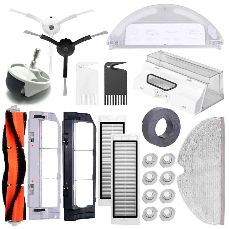 Для XiaoMi Roborock S5 S50 S51 S55 S6 S60 S6 Чистый пылесос Запасные части HEPA-фильтр Швабра Боковая/ Основная щетка Аксессуары Запчасти для бытовой техники