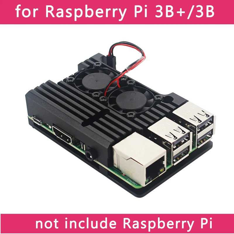 Фотография №2 товара Raspberry Pi 4 Model B 3B+ 3B Алюминиевый корпус Двойной