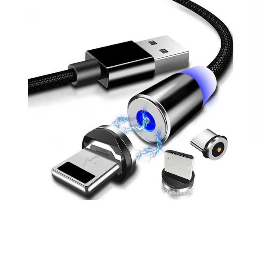 Фотография №1 товара Магнитный USB-кабель для зарядки с разъемом Pogo Pin, USB Type-C,