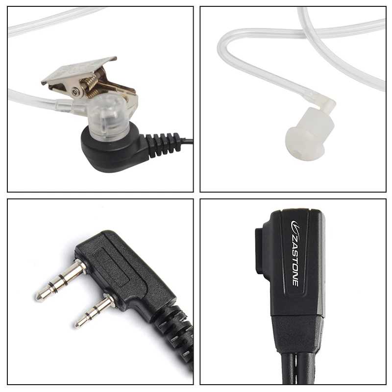 Фотография №3 товара Zastone портативной рации динамик 2 Pin K Plug PTT воздух