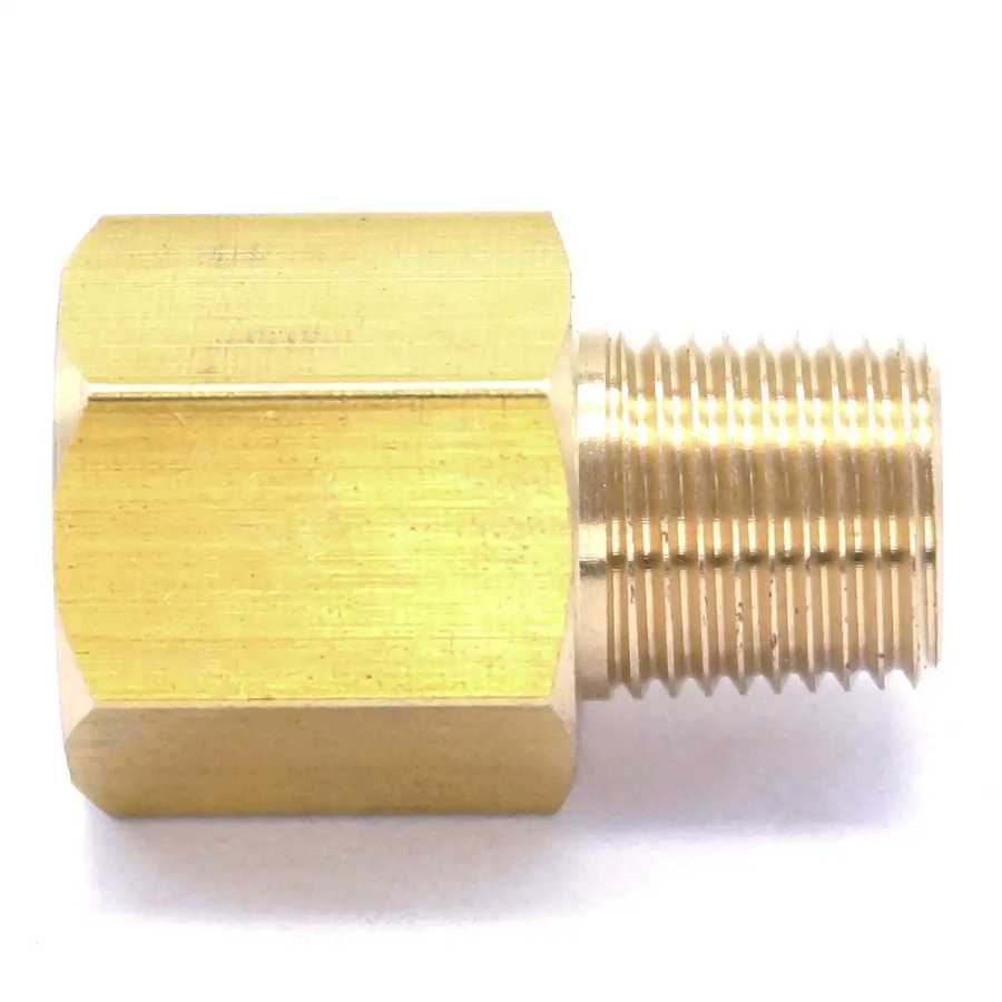 Фотография №1 товара 1/8 BSPT штекер x 1/8 NPT женский латунный фитинг-адаптер для