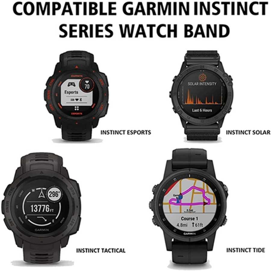 Фотография №1 товара Ремешок для умных часов Garmin Instinct 2, силиконовый сменный браслет