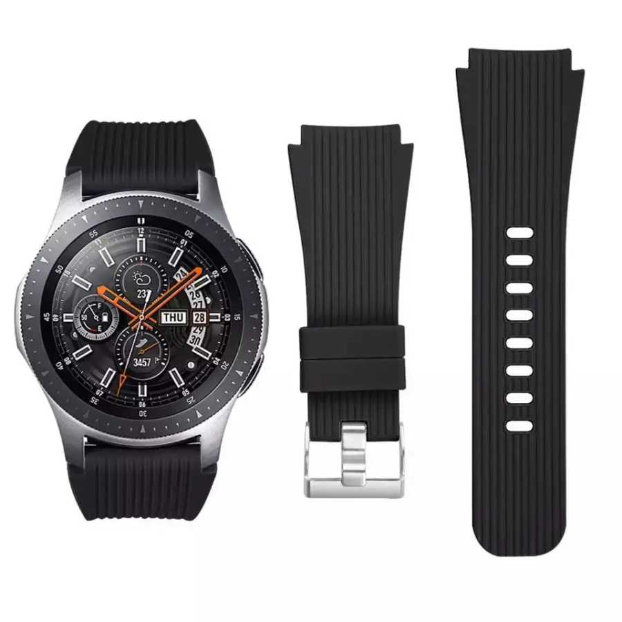 Мягкий силиконовый ремешок 22 мм для Samsung Galaxy wtch 3 46 мм Gear S3 Huawei watch GT GT2 46 мм удобный ремешок для Amazfirt GTR 47 мм 