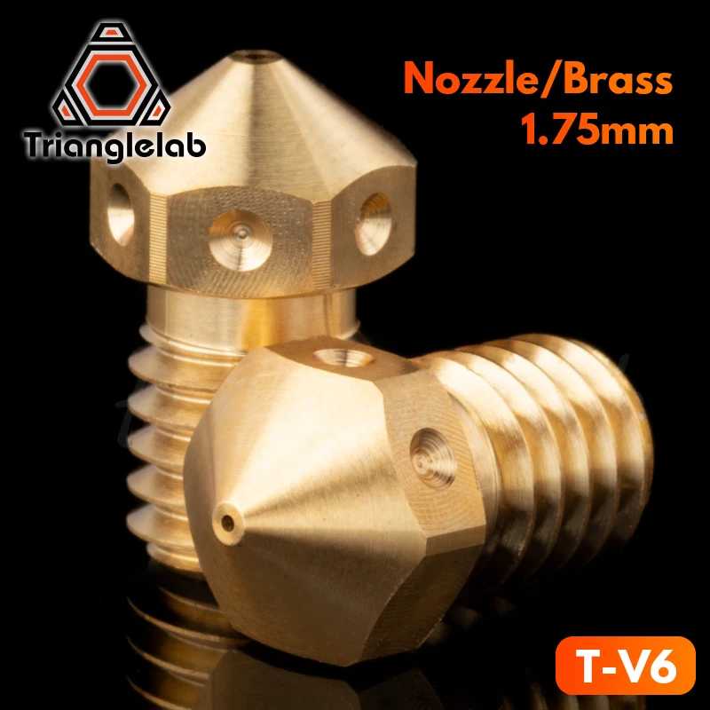 Сопло Trianglelab T-V6: Высококачественное сопло V6 для 3D-принтеров, горячий конец с резьбой M6 для экструдеров Tatan 3D-печать