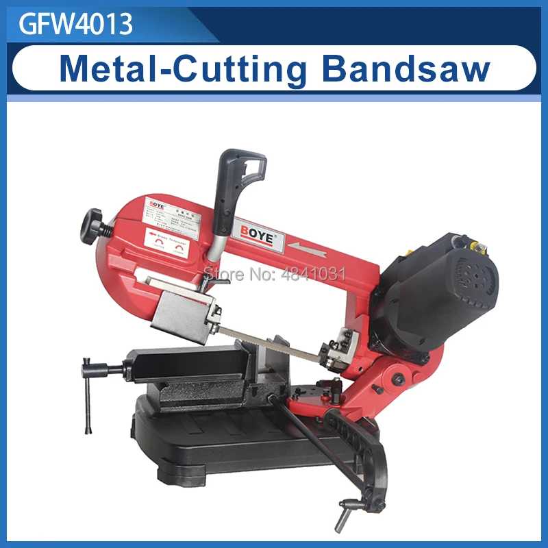 5 "BOYE GFW4013 Станок для резки металла Ленточная пила для резки металла Ленточная пила по металлу Угловая пила с поворотом Деревообрабатывающее оборудование и аксессуары