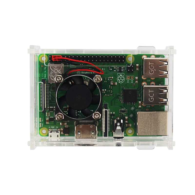 Фотография №2 товара Акриловый чехол для Raspberry Pi 3 Model B+ 3B, прозрачная