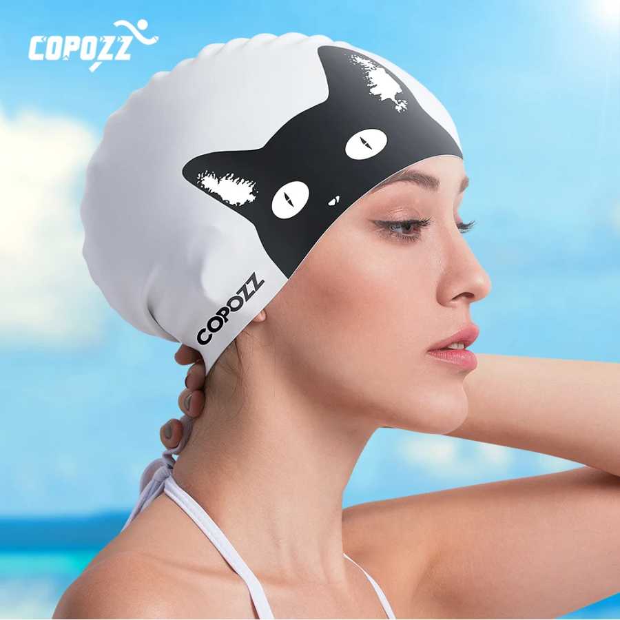 Фотография №2 товара COPOZZ 3D эластичная профессиональная большая гелевая шапка водонепроницаемая защита для