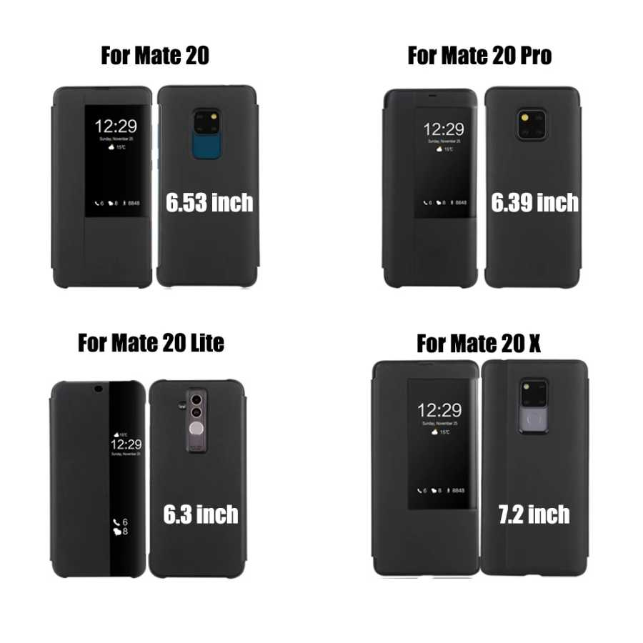 Фотография №1 товара Кожаный чехол с откидной крышкой для телефона Huawei Mate 20