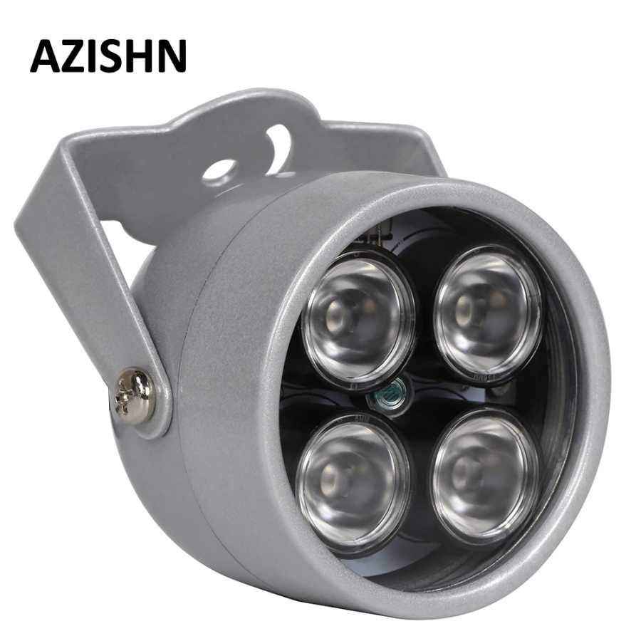AZISHN CCTV светодиоды 4-массивный ИК-светодиодный осветитель ИК-инфракрасный водонепроницаемый заполняющий свет ночного видения CCTV для камеры видеонаблюдения ip-камеры Видеонаблюдение