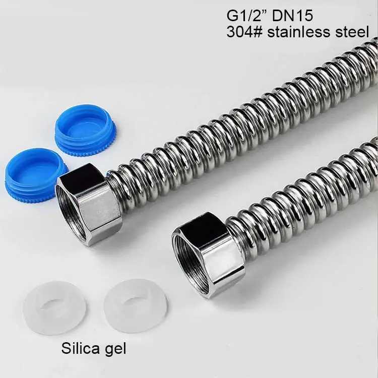 2 шт. G1/2 "G3/4" G1" из нержавеющей стали, жесткий шланг для гофрированной воды, 20-200 см Водоснабжение