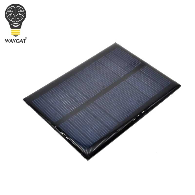Панели солнечные 0,5 W 5V Портативный модуль DIY небольшой Панели Солнечные для Сотовая связь телефон Зарядное устройство дома светильник игрушки и т. д. солнечных батарей. Активные компоненты