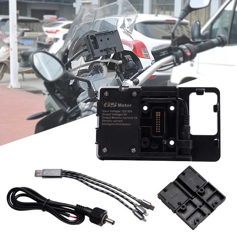 Для BMW R1200GS 2013-2017 R1250GS 2019 F750GS F850GS CRF 1000L F700GS f800GS мобильный телефон навигационный кронштейн для телефона USB зарядка Модификация & Защита