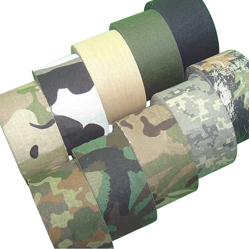 5 м уличная камуфляжная лента WRAP для охоты, водостойкая самоклеящаяся камуфляжная лента, невидимая повязка 0,05 м x 5 м/2 дюйма x 196 дюймов Кемпинг и походы