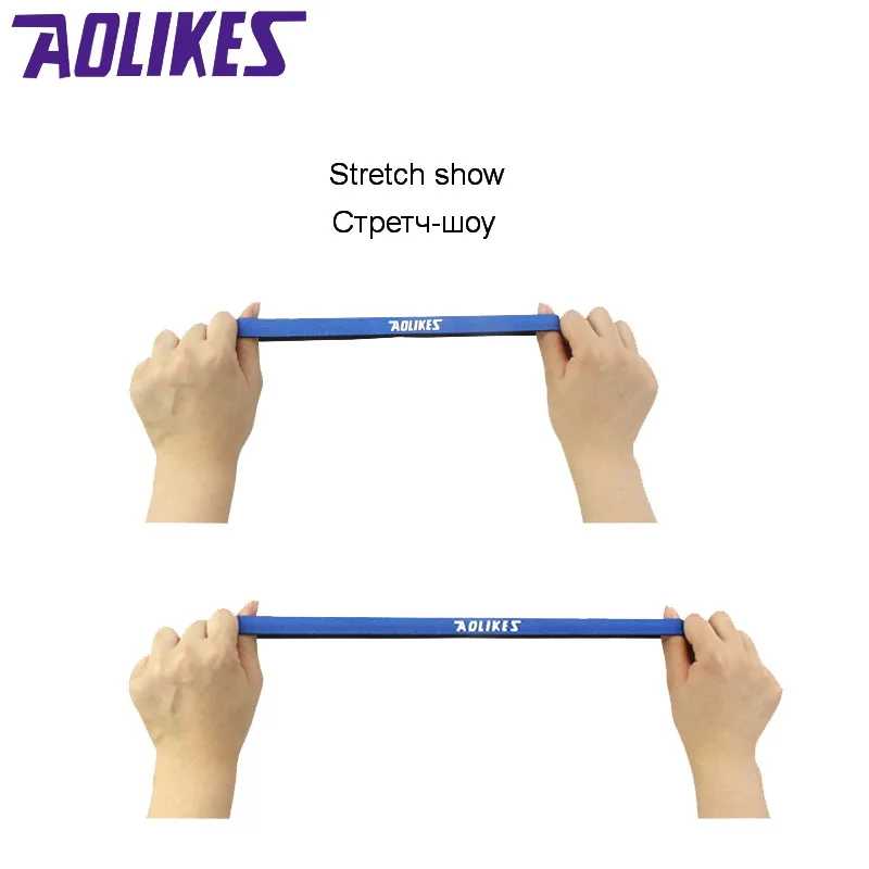 Фотография №3 товара AOLIKES 1 шт. нейлоновая эластичная повязка на голову, нескользящая для