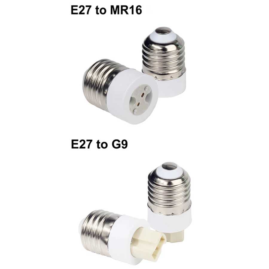 Фотография №4 товара Преобразователь лампы E27 &laquo;папа&raquo; на E12 E14 E40 B22 MR16