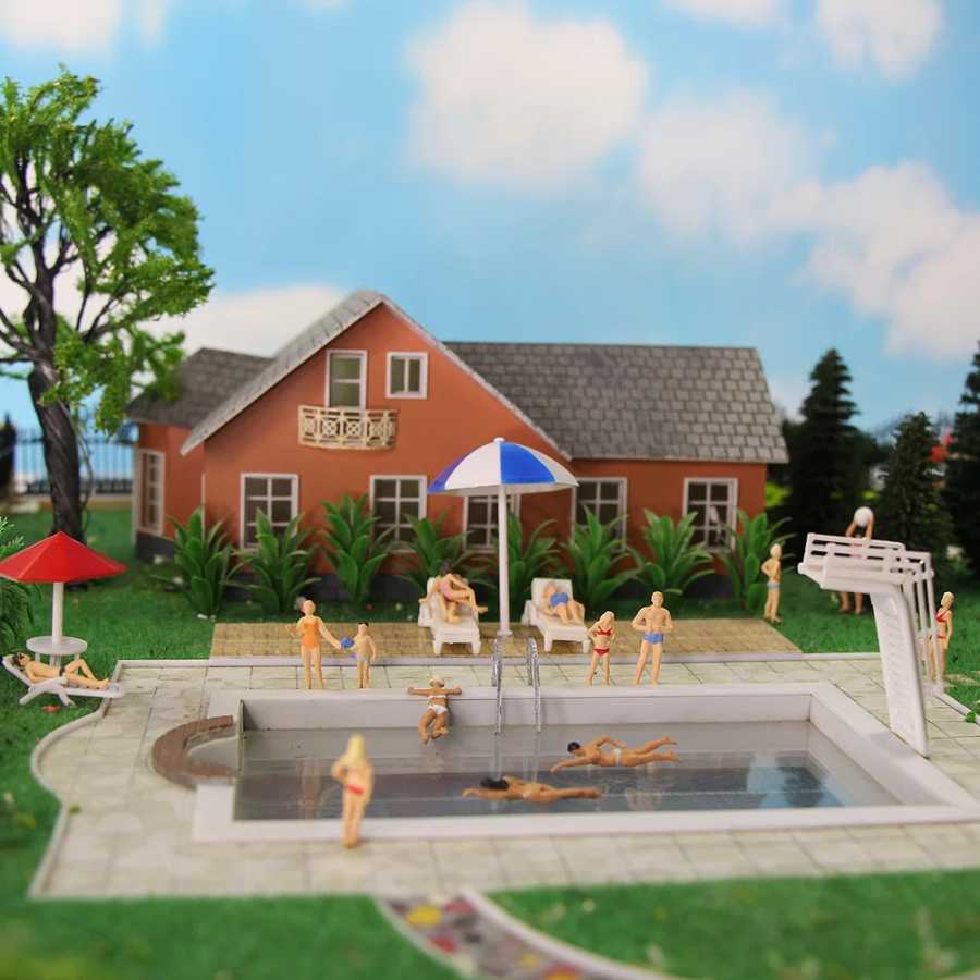 Фотография №4 товара 40 шт., плавательные фигурки в масштабе 1:87
