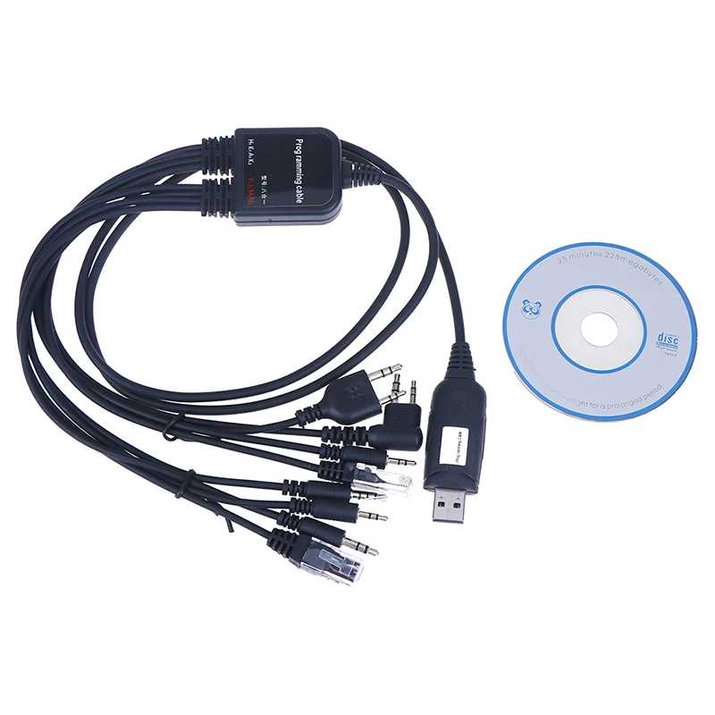 Фотография №5 товара USB-кабель 8 в 1 для kenwood, baofeng, motorola yaesu, icom,
