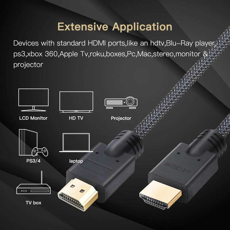 Фотография №2 товара Lungfish длинный HDMI кабель 5 м 7,5 м 10 м