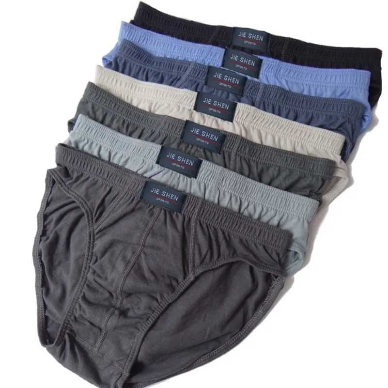 Трусы из 100% хлопка, мужские удобные трусы, мужское нижнее белье M/L/XL/2XL/3XL/4XL/5XL, 5 шт./лот, бесплатная и Прямая доставка Мужское нижнее белье