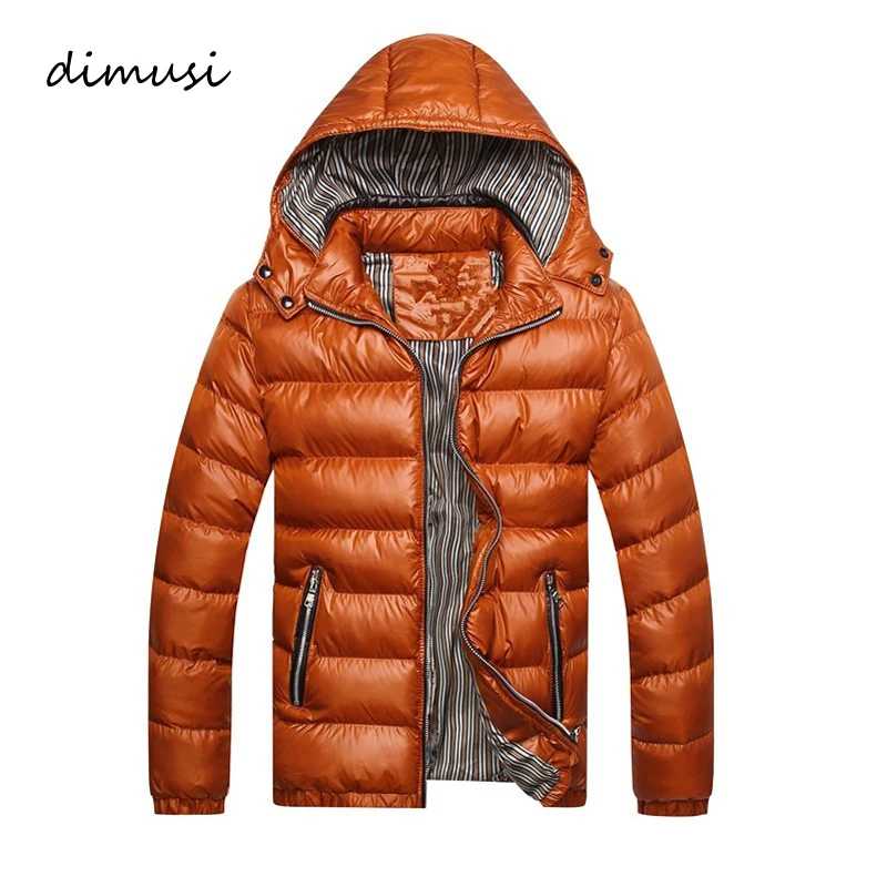 DIMUSI зимняя мужская стеганая куртка модные хлопковые термотолстые парки мужская повседневная верхняя одежда ветровка толстовки пальто брендовая одежда Парки