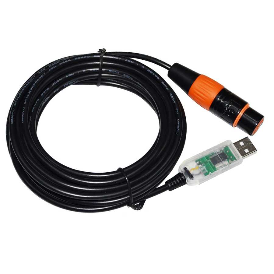 ЦВЕТНОЙ кабель-преобразователь FTDI RS485 DMX512 на USB 3PIN 3P DMX 512 XLR мама для контроллера фристайлера QLC STAGE LIGHTNING KABLE Компьютерная периферия