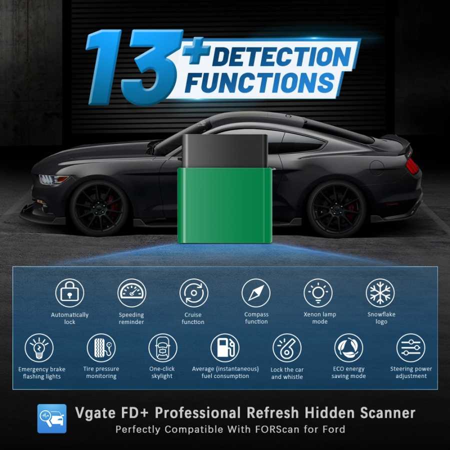 Фотография №1 товара Автомобильный диагностический сканер Vgate vLinker FD ELM327 FORScan для Ford
