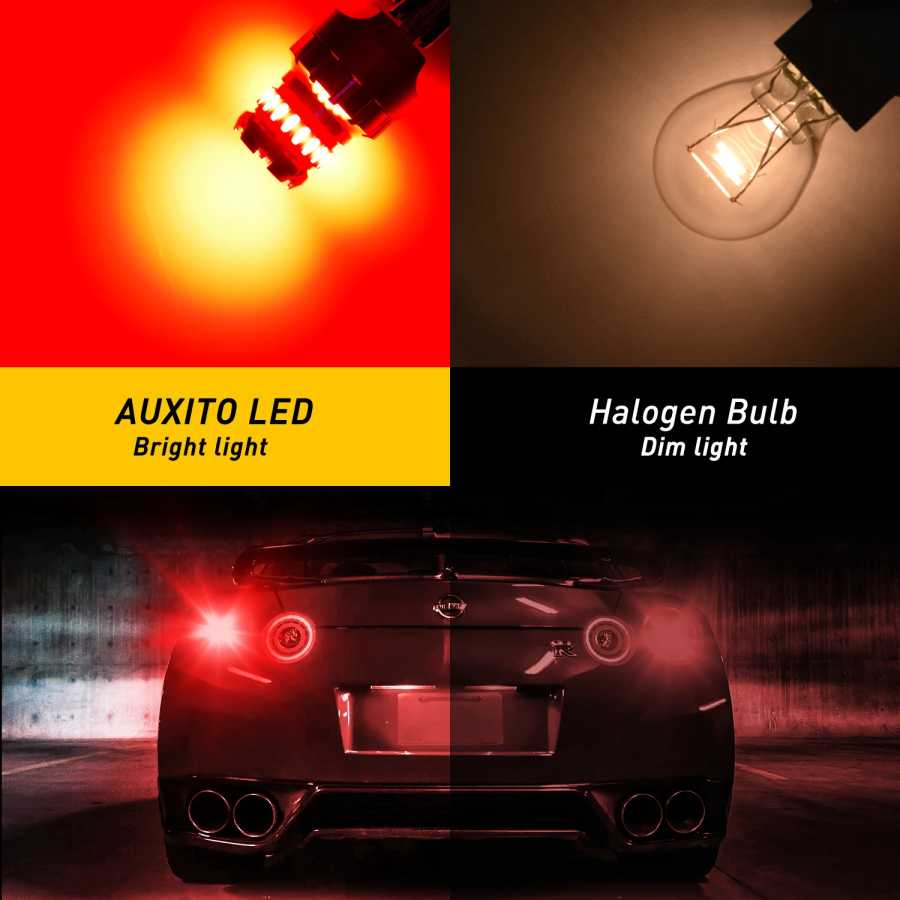 Фотография №1 товара AUXITO 2 шт. T20 7443 Светодиодный стоп-сигнал W21W W21/5W 7440