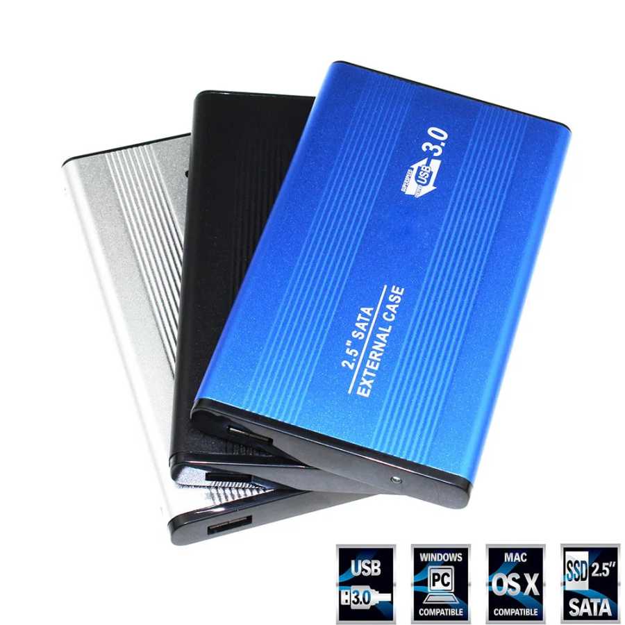 2,5-дюймовый чехол для ноутбука SATA HDD для Sata USB 3.0 SSD HD Жесткий диск Внешний корпус для хранения данных с кабелем USB 3.0 Хранение данных