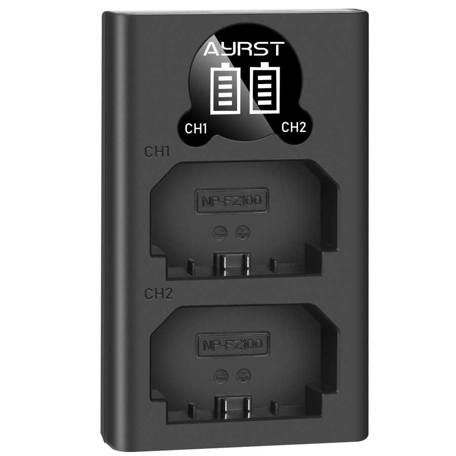NP-FZ100 NPFZ100 Зарядное устройство USB с двумя светодиодами, совместимое с камерами Sony A7III A7RIII a73 a7r3 A9 Аксессуары и запчасти