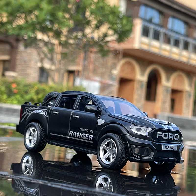 Новый Ford Raptor F350 Picku, автомобильные шины из сплава 1:32, внедорожник, игрушка, литье под давлением и игрушечный транспорт, модель автомобиля, детские игрушки, подарки Играйте в транспортные средства и модели