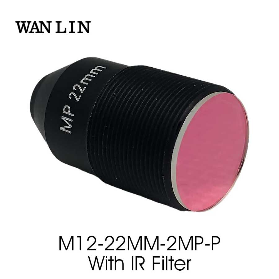 M12 2MP 22mm Pinhole CCTV Lens с 650nm ИК-фильтром HD 2,0 мегапикселя F1.6 1/2.7 "для IP-Камеры видеонаблюдения Видеонаблюдение