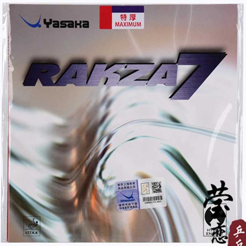 Накладка для настольного тенниса yasaka RAKZA 7 soft (B-77) и RAKZA 7(B-76), изготовлена из энергетической резины для ракеток для настольного тенниса Спортивные ракетки