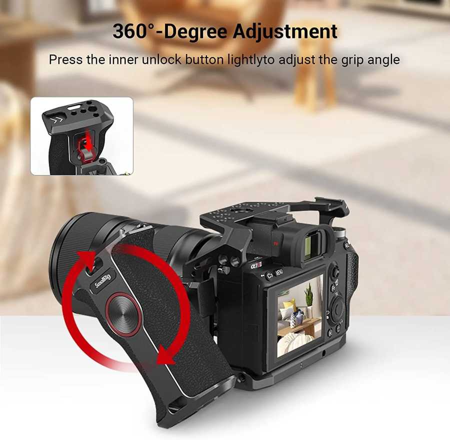 Фотография №1 товара SmallRig с поворотом на 360 градусов, рукоятка для камеры NATO,