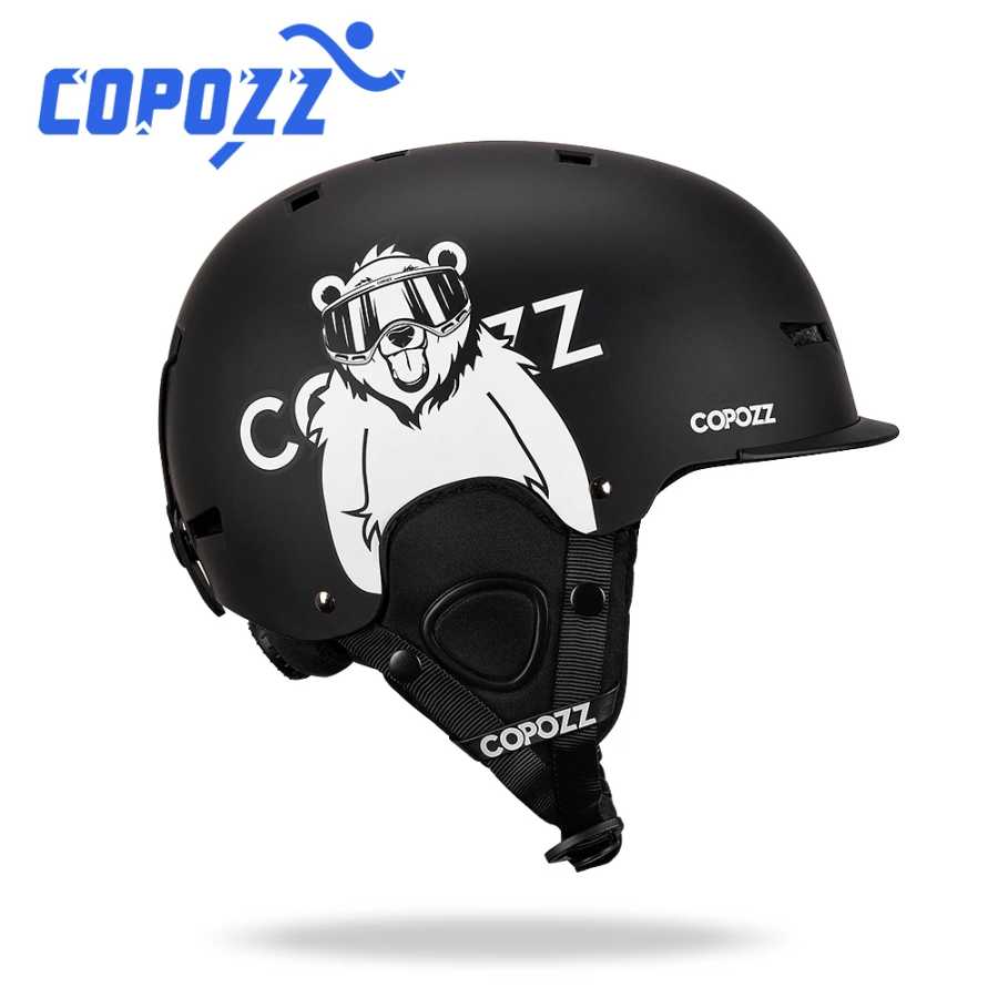 Новый лыжный шлем COPOZZ с мультяшным дизайном, полузакрытый, противоударный, защитный шлем для велоспорта, лыж, сноуборда, для взрослых и детей Лыжи и сноубординг