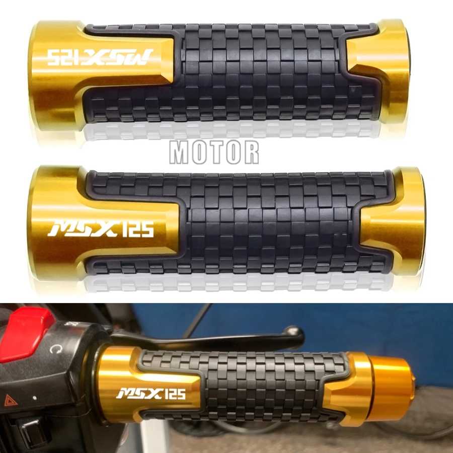 Для Honda MSX125/GROM 2014-2017 2015 2016 MSX 125 7/8 дюйма 22 мм мотоциклетный гоночный велосипед противоскользящая ручка рукоятка Руль рукоятки Запчасти для мотоцикла