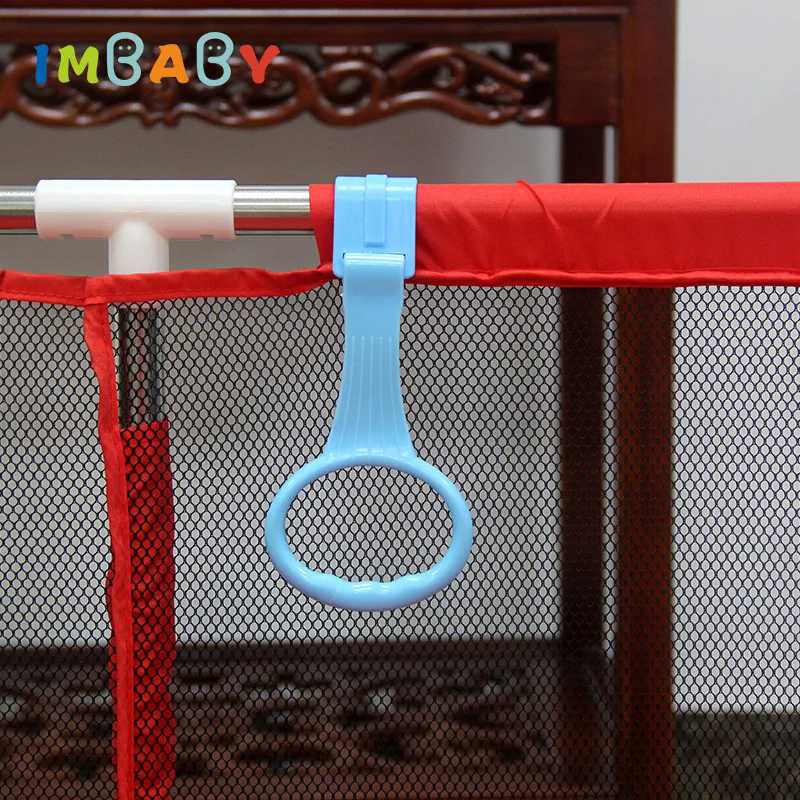 Фотография №5 товара IMBABY 4 шт./лот, тянущее кольцо для манежа, крючки для детской