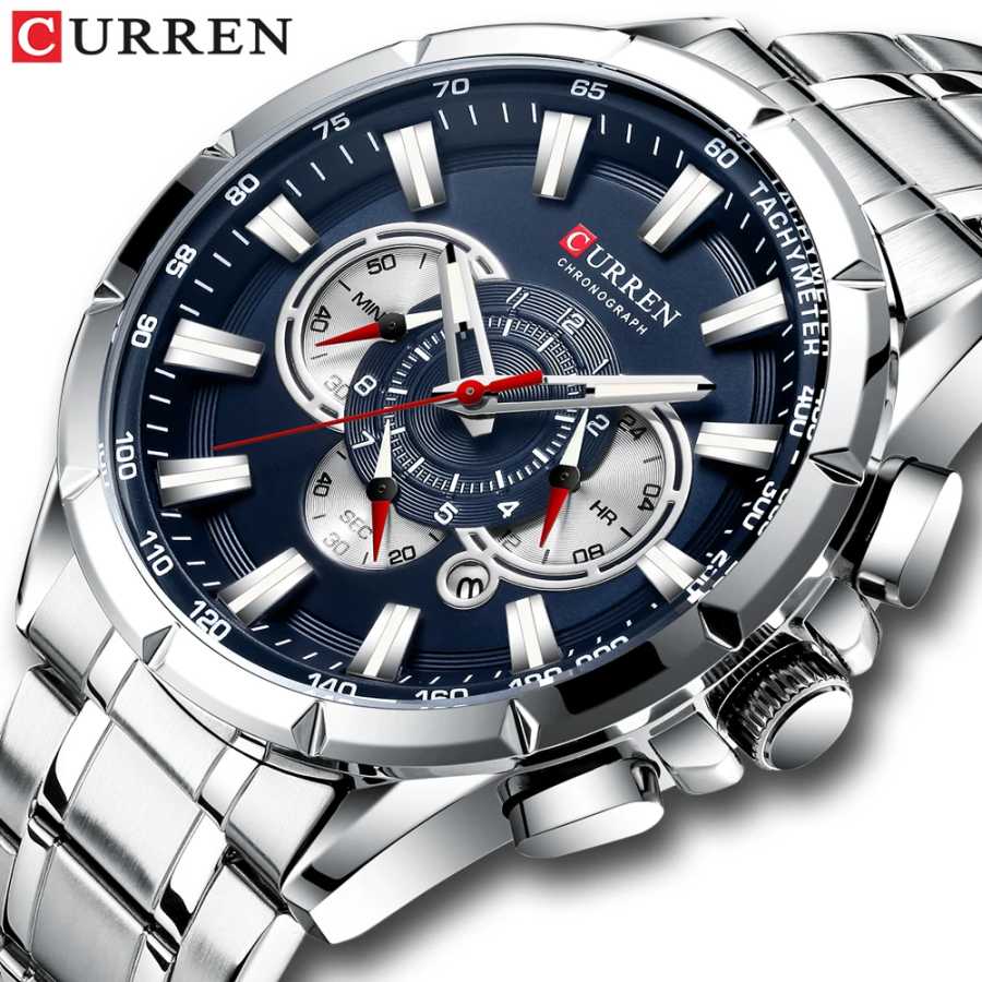 Relogio Masculino CURREN Деловые мужские часы Элитный бренд Наручные часы из нержавеющей стали Хронограф Армейские военные кварцевые часы Мужские часы