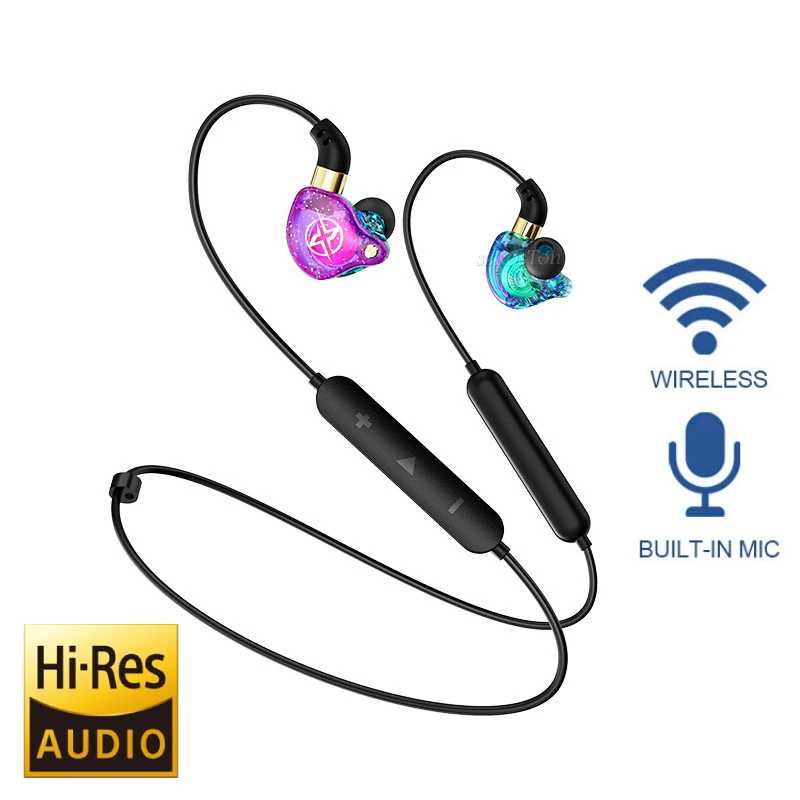 Беспроводные наушники BX-02, Bluetooth-совместимые наушники 5,0 с микрофоном, наушники с шумоподавлением и басами, спортивные наушники для бега Портативное аудио и видео