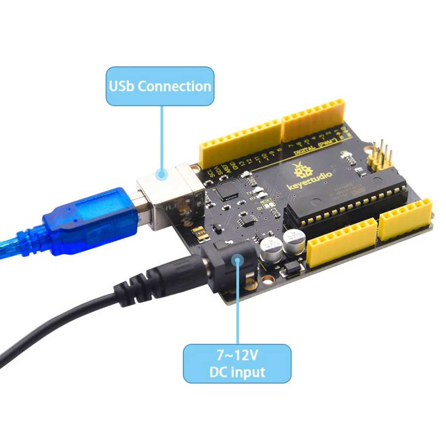 Фотография №4 товара Макетная плата Keyestudio V4.0 с последовательным чипом USB CP2102 +