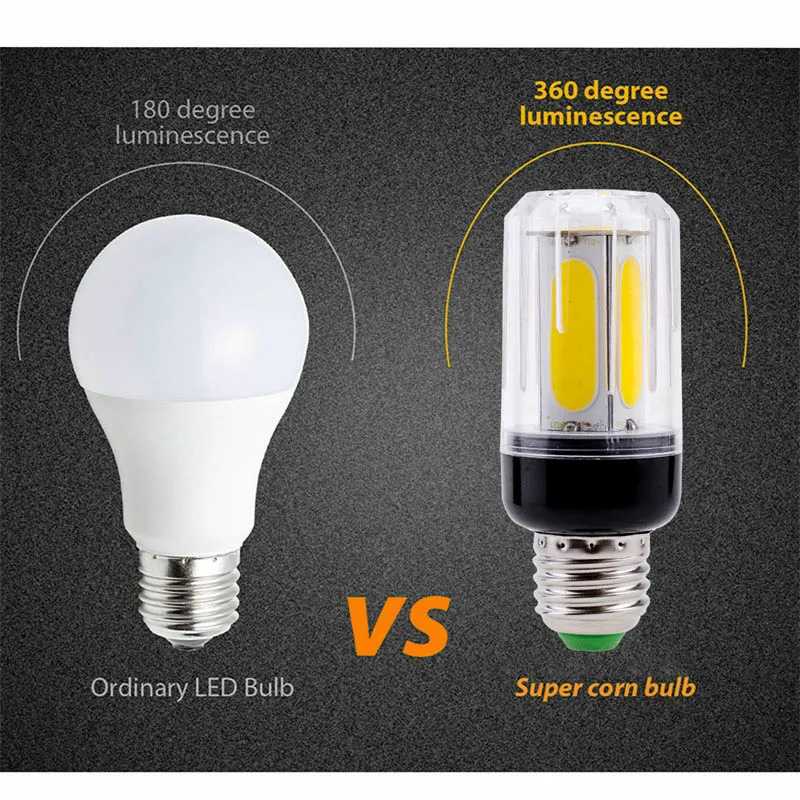 Фотография №2 товара 12W / 16W LED COB Кукурузная лампочка E27 E14 E12