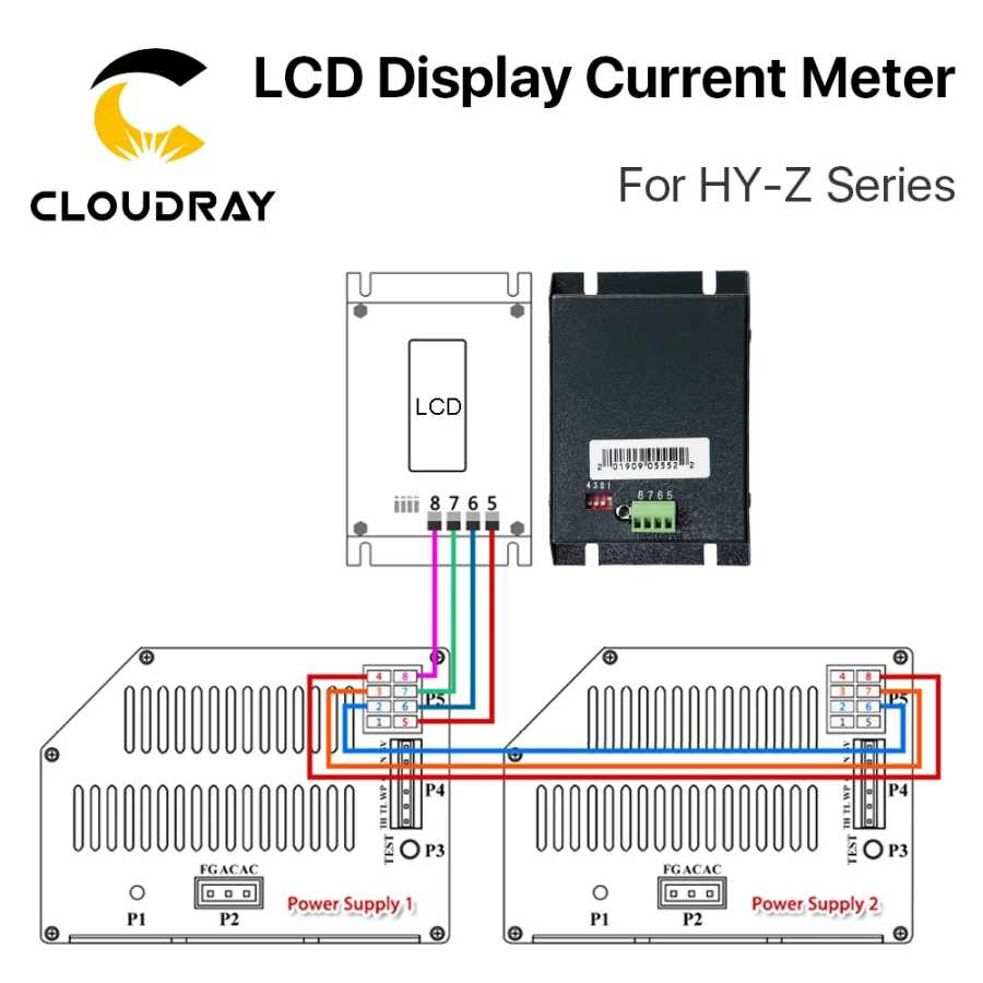 Фотография №4 товара Блок питания для лазера Cloudray CO2, внешний экран с ЖК-дисплеем