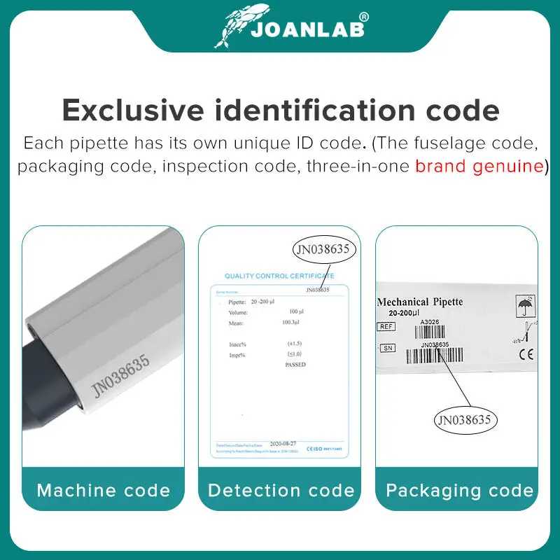 Фотография №4 товара JOANLAB Официальный магазин лабораторная пипетка пластиковая одноканальная цифровая Регулируемая микропипетка