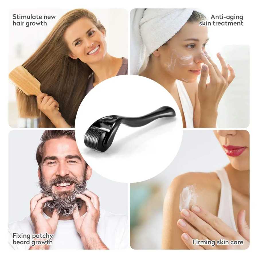 Фотография №5 товара Ролик Derma для кожи, бороды и волос, игла 0,2 мм,