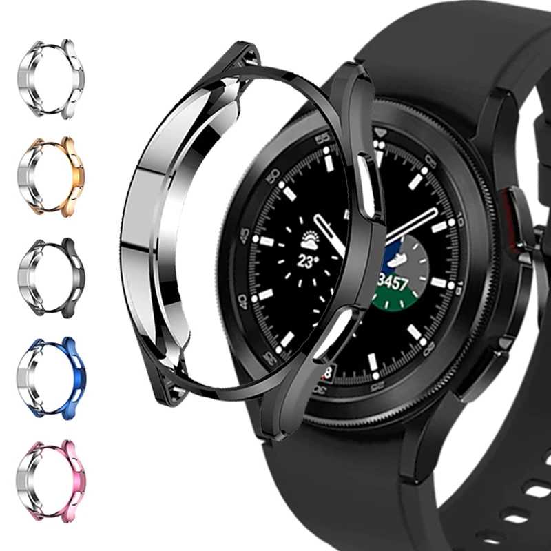 Чехол для samsung Galaxy watch 4 classic 46 мм/42 мм, полное покрытие из ТПУ, защита экрана, бампер для Galaxy watch 4 44 мм 40 мм Аксессуары для часов