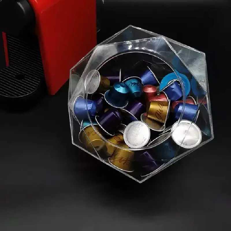 Прозрачный держатель для кофейных капсул для Dolce Gusto Nespresso, акриловый контейнер для хранения кофейных капсул, бытовые капсульные аксессуары Мебель для кофейни