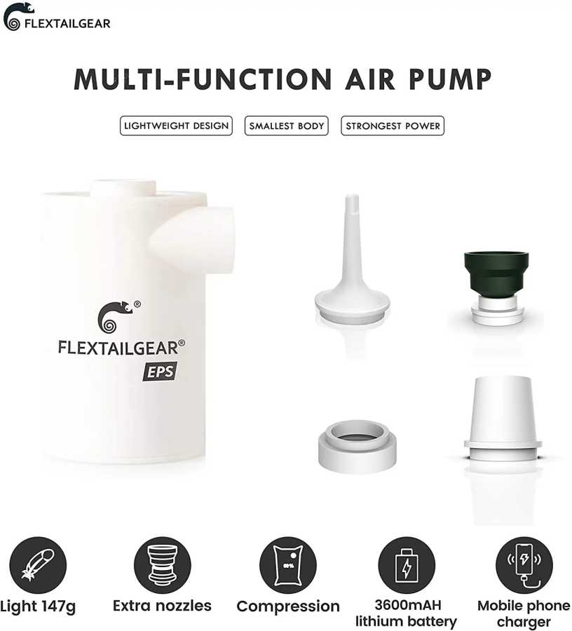 Фотография №1 товара FLEXTAIL MAX PUMP EPS - Портативный воздушный насос, компрессор, надувной