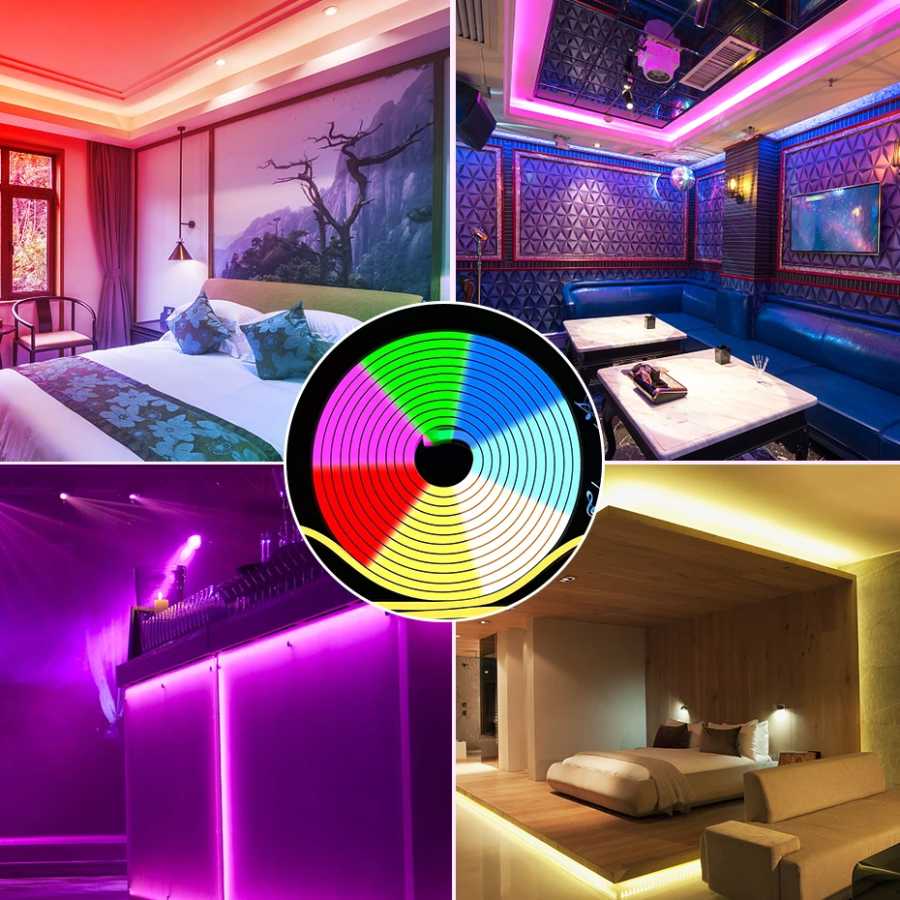 Фотография №5 товара 12 В RGB неоновый свет с дистанционным управлением/Bluetooth/WiFi с регулируемой